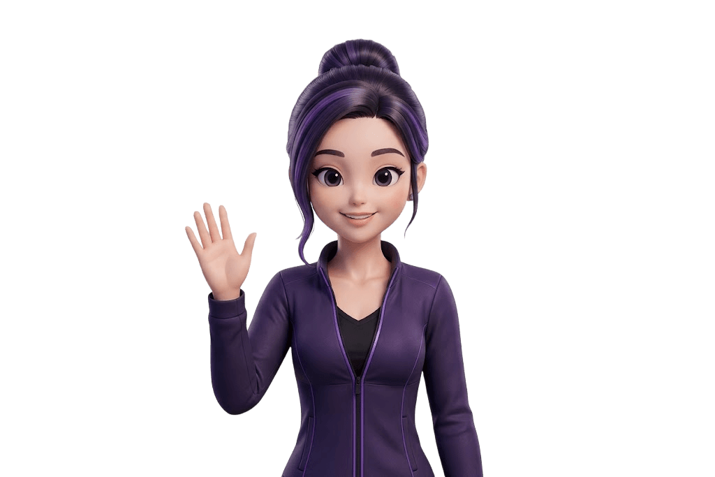 Megan waving hello